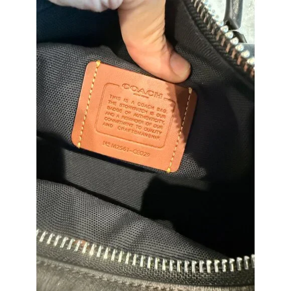 Coach Compass 25 in Loved Leather, new with tag - Picture 5 of 9